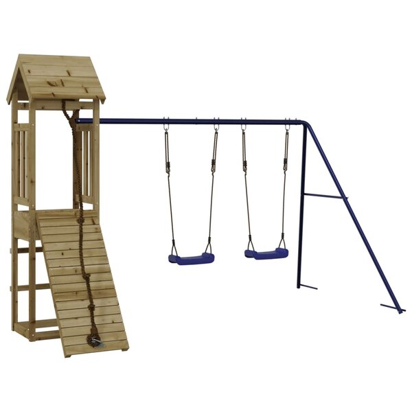 vidaXL Aire de jeux d'extérieur bois de pin imprégné