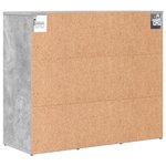 vidaXL Cabinet à chaussures Gris béton 103x30x51 cm Bois d'ingénierie