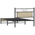 vidaXL Cadre de lit sans matelas chêne sonoma 100x200 cm
