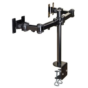 Newstar support de bureau dual réglable moniteur 10"-27" 10-43 cm noir