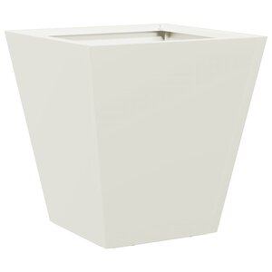 vidaXL Jardinière blanc 30x30x30 cm acier