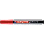 Marqueur Peinture 790 Rouge Pointe Ronde 2-3 mm x 3 EDDING