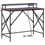 vidaXL Bureau Chêne brun 100 x 50 x 86 5 cm Bois d'ingénierie