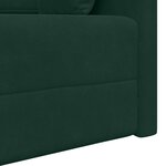 vidaXL Canapé-lit au sol Vert foncé 213 x 70 x 77 cm Velours