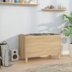 vidaXL Armoire à disques chêne sonoma 74 5x38x48 cm bois d'ingénierie