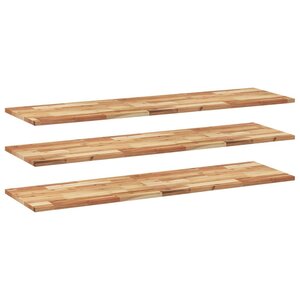 vidaXL Étagères flottantes 3 Pièces 140x40x2 cm acacia massif à l'huile