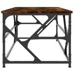 vidaXL Table basse Chêne fumé 100x50x40 cm Bois d'ingénierie