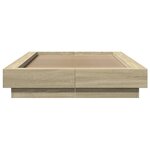 vidaXL Cadre de lit avec lumières LED sans matelas 75x190 cm