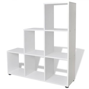 vidaXL Bibliothèque/étagère 107 cm Blanc