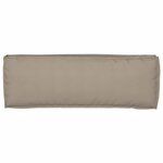 vidaXL Set de coussins de palette 2 Pièces Taupe 120 x 40 x 8 cm