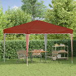 vidaXL Tente de fête pop-up 288 x 288 x 245 cm Terre cuite