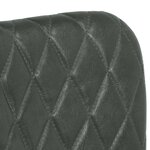 vidaXL Chaises à manger lot de 6 gris cuir véritable