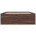 vidaXL Cadre de lit chêne marron 140x200 cm bois d'ingénierie