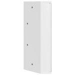 vidaXL Armoire de bain à miroir d'angle blanc 30x24x60 cm