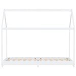 vidaXL Cadre de lit d'enfant Blanc Bois de pin massif 90 x 200 cm