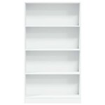 vidaXL Bibliothèque blanc 80x24x143 cm bois d'ingénierie