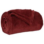 vidaXL plaid Bordeaux 150 x 200 cm 0.78 kg Polaire