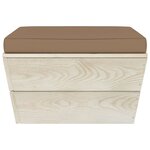 vidaXL Salon de jardin palette 8 Pièces avec coussins Épicéa imprégné