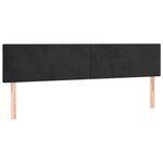 vidaXL Sommier à lattes de lit avec matelas LED Noir 200x200cm Velours