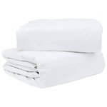 vidaXL Couettes & Duvets Blanc 240 x 260 cm Bas
