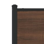 vidaXL Tête de lit chêne marron 80 cm bois d'ingénierie et acier