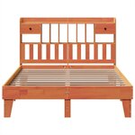 vidaXL Cadre de lit sans matelas cire marron 140x200cm bois pin massif