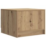 vidaXL Table basse Chêne artisanal 49 x 50 x 37 cm Bois d'ingénierie