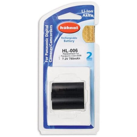 HAHNEL HL006 Batterie li-ion conçue pour les appareils photo numériques Panasonic utilisant une batterie CGA-S006