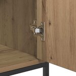 vidaXL Buffet chêne artisanal 70 x 30 x 80 cm Bois d'ingénierie