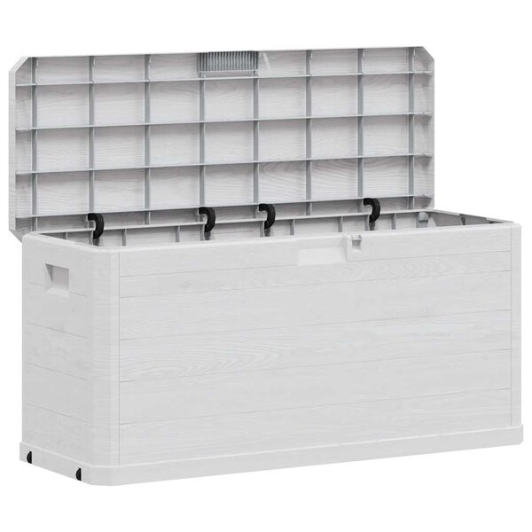 vidaXL Boîte de rangement de jardin 280 L Gris clair