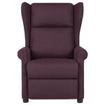 Vidaxl fauteuil de massage inclinable violet tissu
