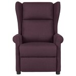 vidaXL Fauteuil de massage Violet Tissu