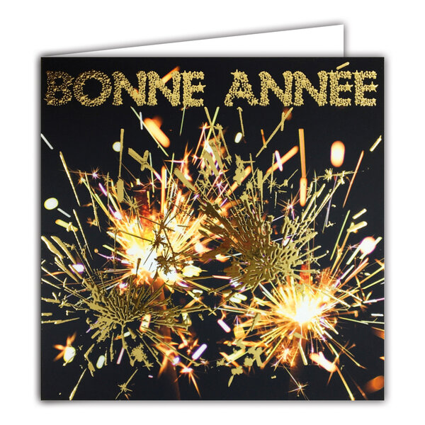 Carte Meilleurs Vœux avec Enveloppe Blanche 15x15cm