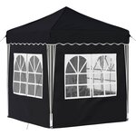 vidaXL Tente de fête pop-up 195 x 195 x 245 cm Anthracite Tissu Oxford