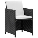 Salon de jardin meuble d'extérieur ensemble de mobilier 9 pièces avec coussins résine tressée noir 02_0018136