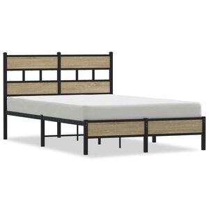 vidaXL Cadre de lit sans matelas chêne sonoma 120x200 cm