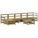 vidaXL Salon de jardin 7 Pièces bois de pin imprégné