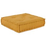 vidaXL Canapé modulaire 4 Pièces Jaune 70 x 70 x 56 cm tissu