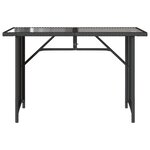 vidaXL Ensemble à manger de jardin coussins 2Pièces noir résine tressée