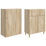 vidaXL Ensemble de Meubles 2 Pièces 66 x 34 5 x 90 cm Bois d'ingénierie