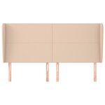 vidaXL Tête de lit avec oreilles Cappuccino 183x23x118/128 cm