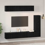 vidaXL Ensemble meuble TV 6 Pièces Chêne noir 30 5 x 30 x 90 cm