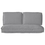 vidaXL Set de coussins de palette 3 Pièces Gris 120 x 50 x 12 cm