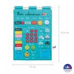 Calendrier basic  bleu en tissu
