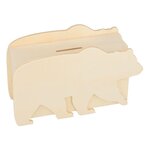 Tirelire en bois Ours 17 x 10 cm