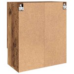 vidaXL Meuble mural Vieux bois 60 x 31 x 70 cm Bois d'ingénierie