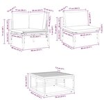 vidaXL Ensemble de canapé de jardin 13 Pièces Anthracite Acier