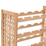 vidaXL Casier à bouteilles pour 25 bouteilles Bois de noyer 63x25x73cm