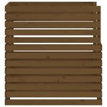 vidaXL Composteur Marron miel 100x100x102 cm Bois massif de pin