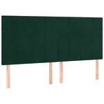 vidaXL Cadre de lit sans matelas vert foncé 200x200 cm velours